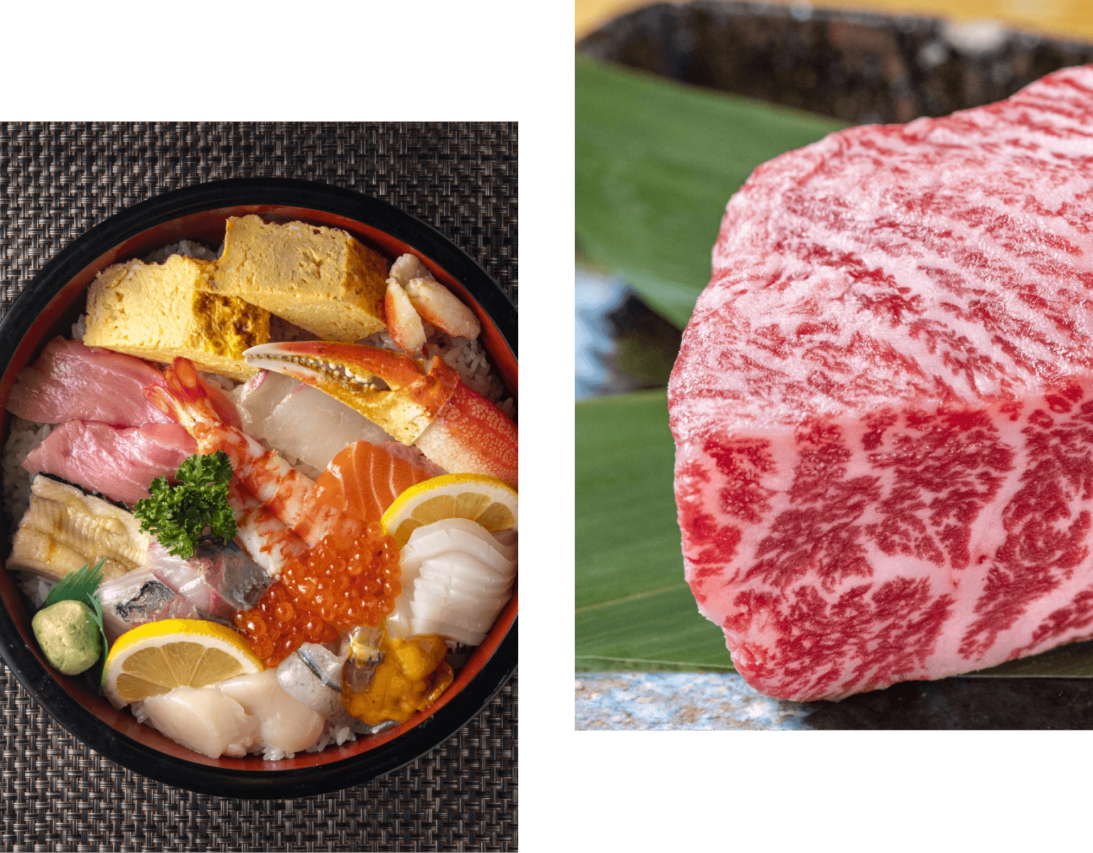 和牛・海鮮丼